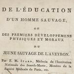 1793 - De l&#039;éducation d&#039;un homme sauvage